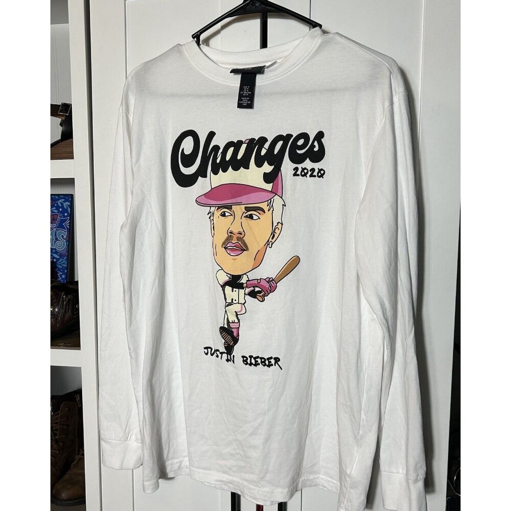 Justin Bieber Pink‎ Changes Baseball Medium Long Sleeve Shirt